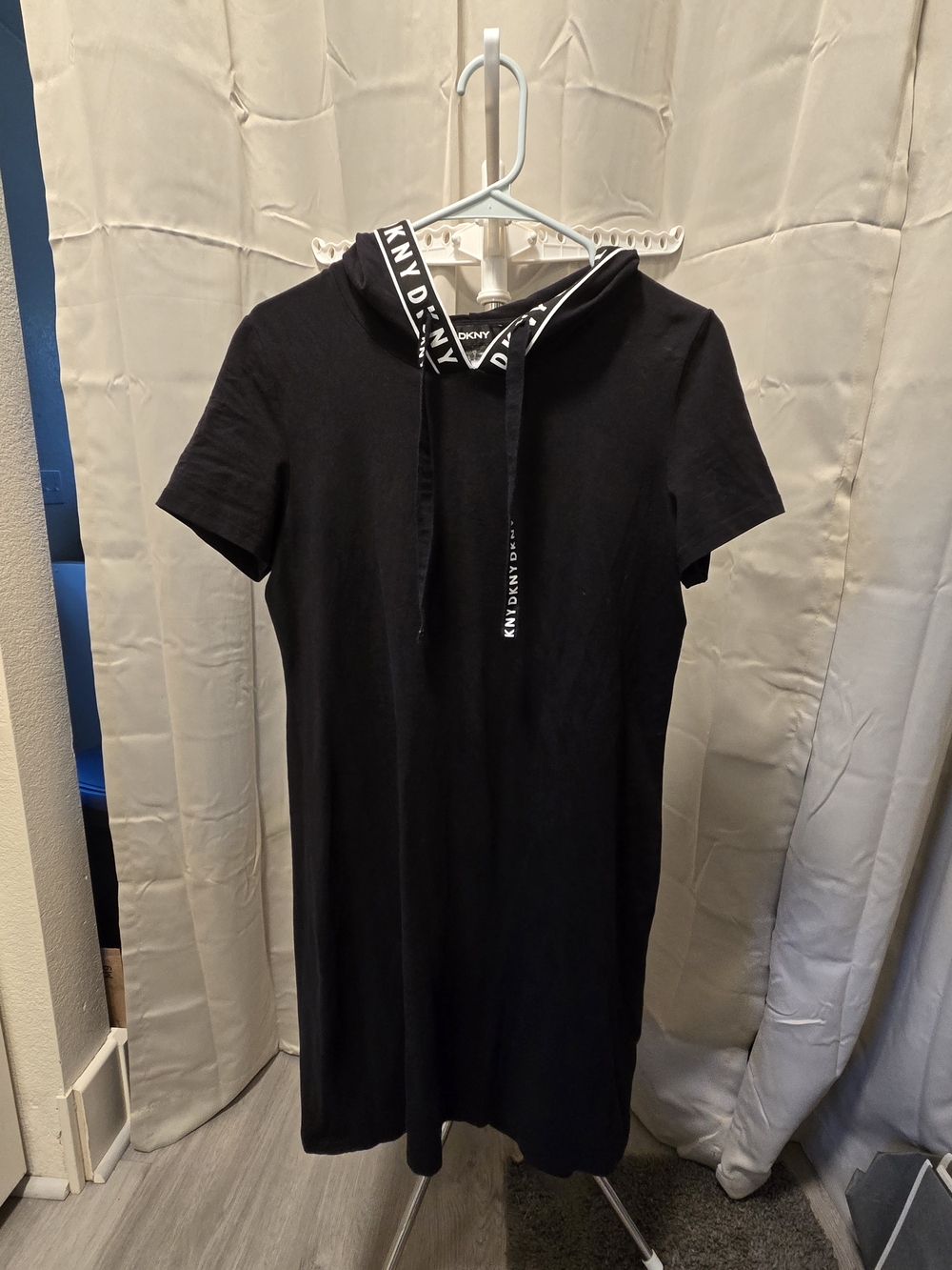 DKNY Hoodie Shirt Dress